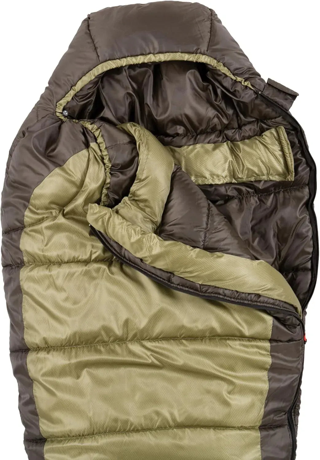 Coleman North Rim 0Â°F Big & Tall Sleeping Bag, Cold-Weather Mummy Sleep Sack with No-Snag Zipper & Adjustable Hood for Warmth & Ventilation, Large Camping Sleeping Bag
