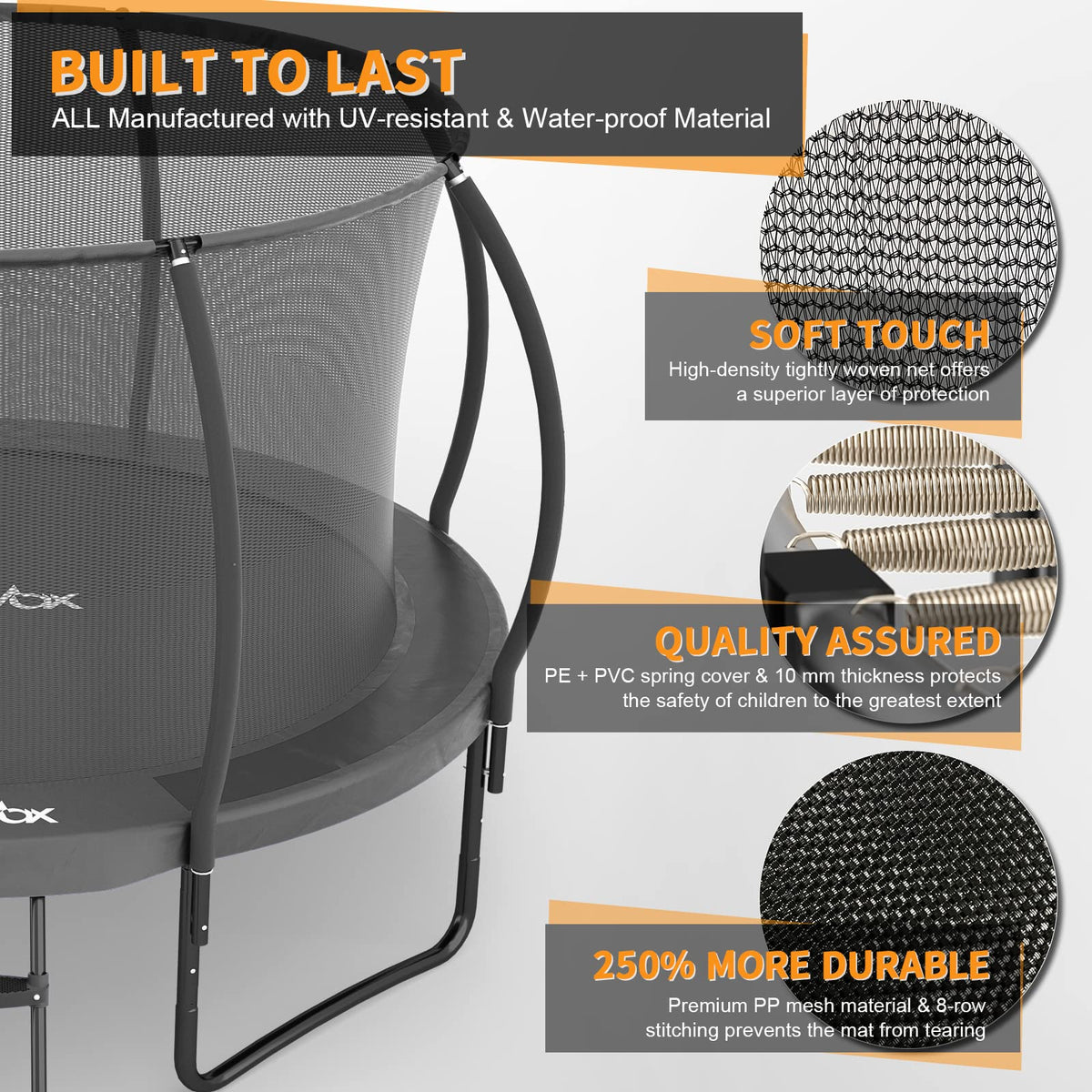 CalmMax Trampoline Reinforced Recreational Trampolines