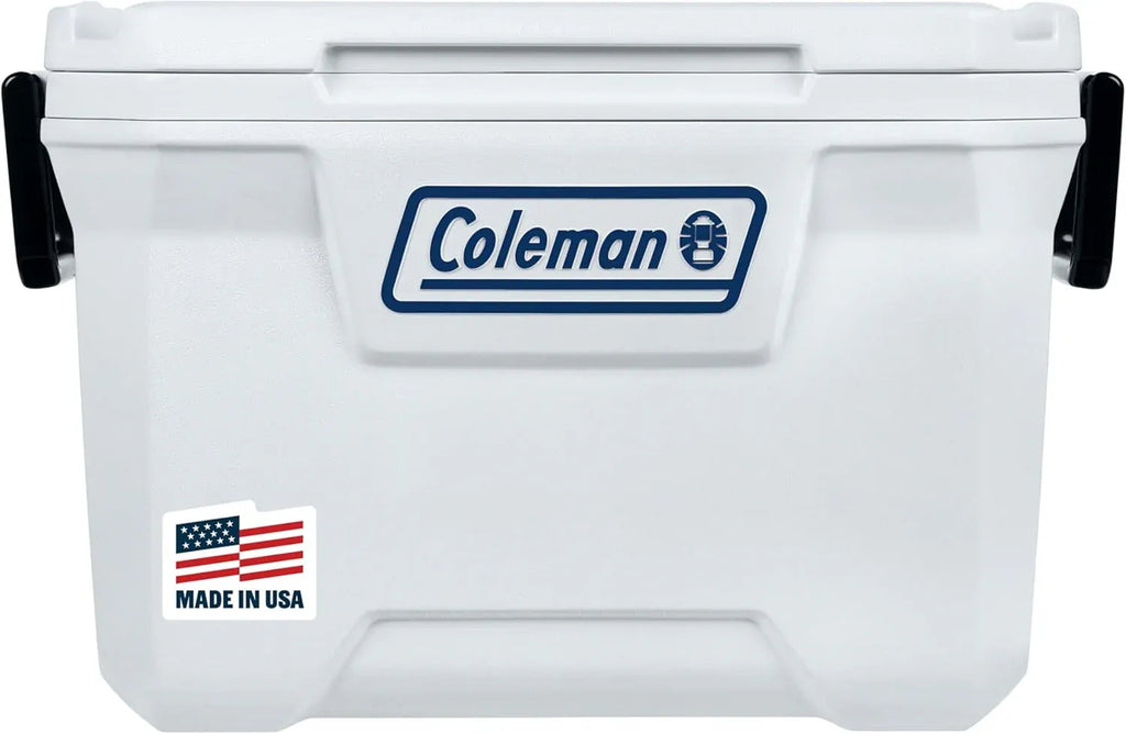 Coleman Marine Cooler with Fully Insulated UV Guard Lid & Body, Keeps Ice for 3+ Days, Great for Boating & Fishing, 52qt/100qt Wheeled/120qt Options