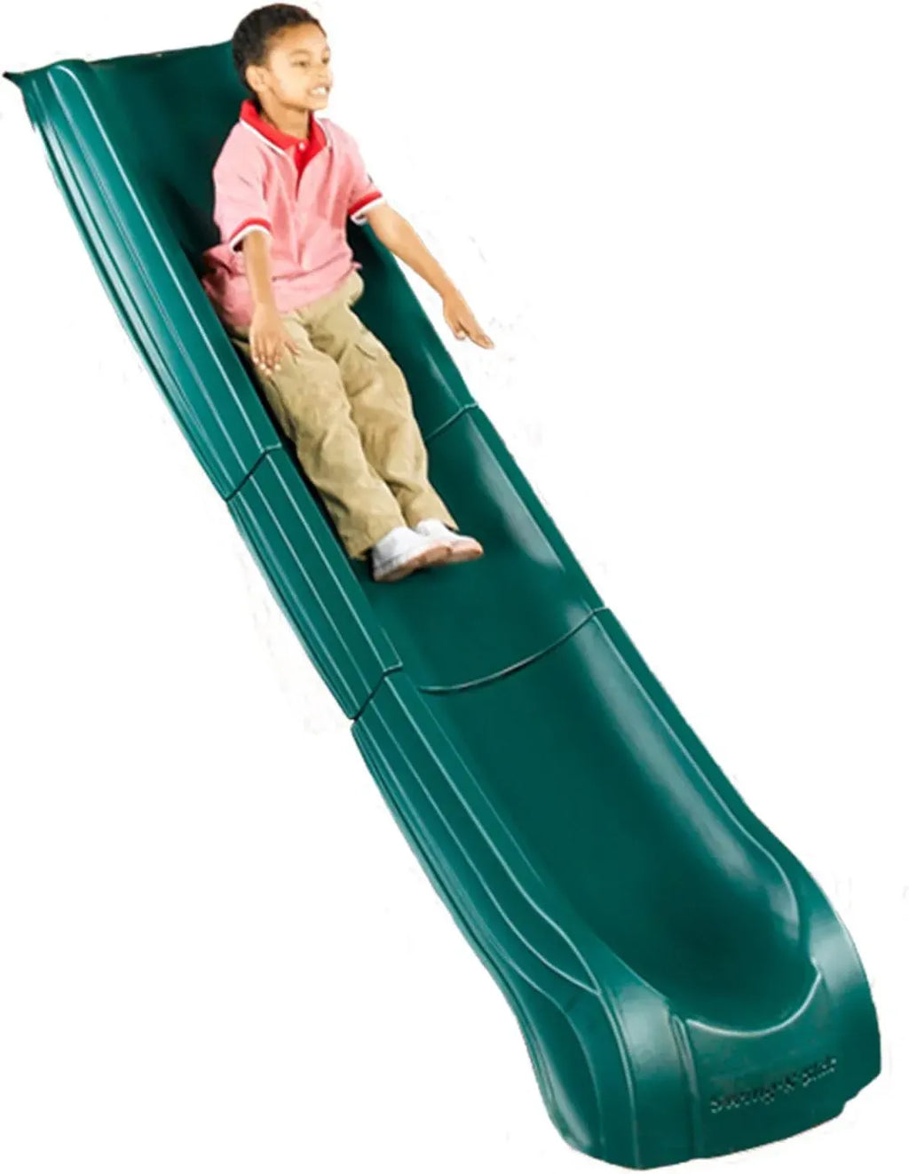 Swing-N-Slide NE 4699-T Super Summit Slide 3 Piece Plastic Scoop Slide for 5' Swing Set Deck Heights, Green