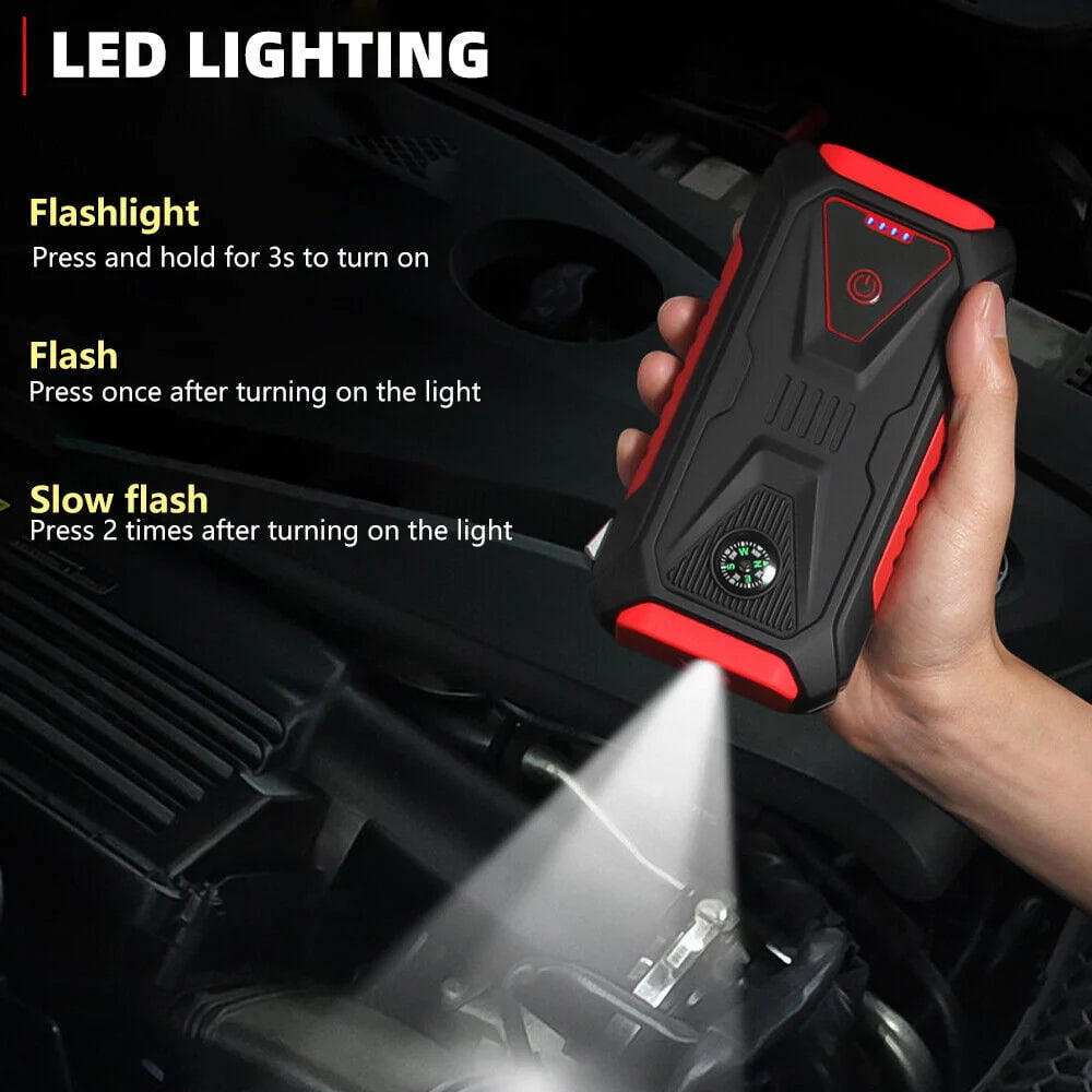 MDHAND 38800mAh 3000A Car Jump Starter Booster Jumper Box Power Bank Battery Charger With Usb Quick Charge