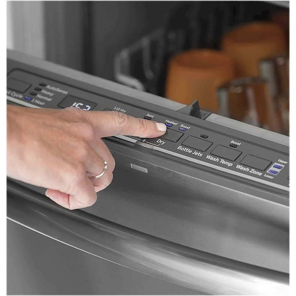 GE - 24 Top Control Tall Tub Built-In Dishwasher - Stainless steel