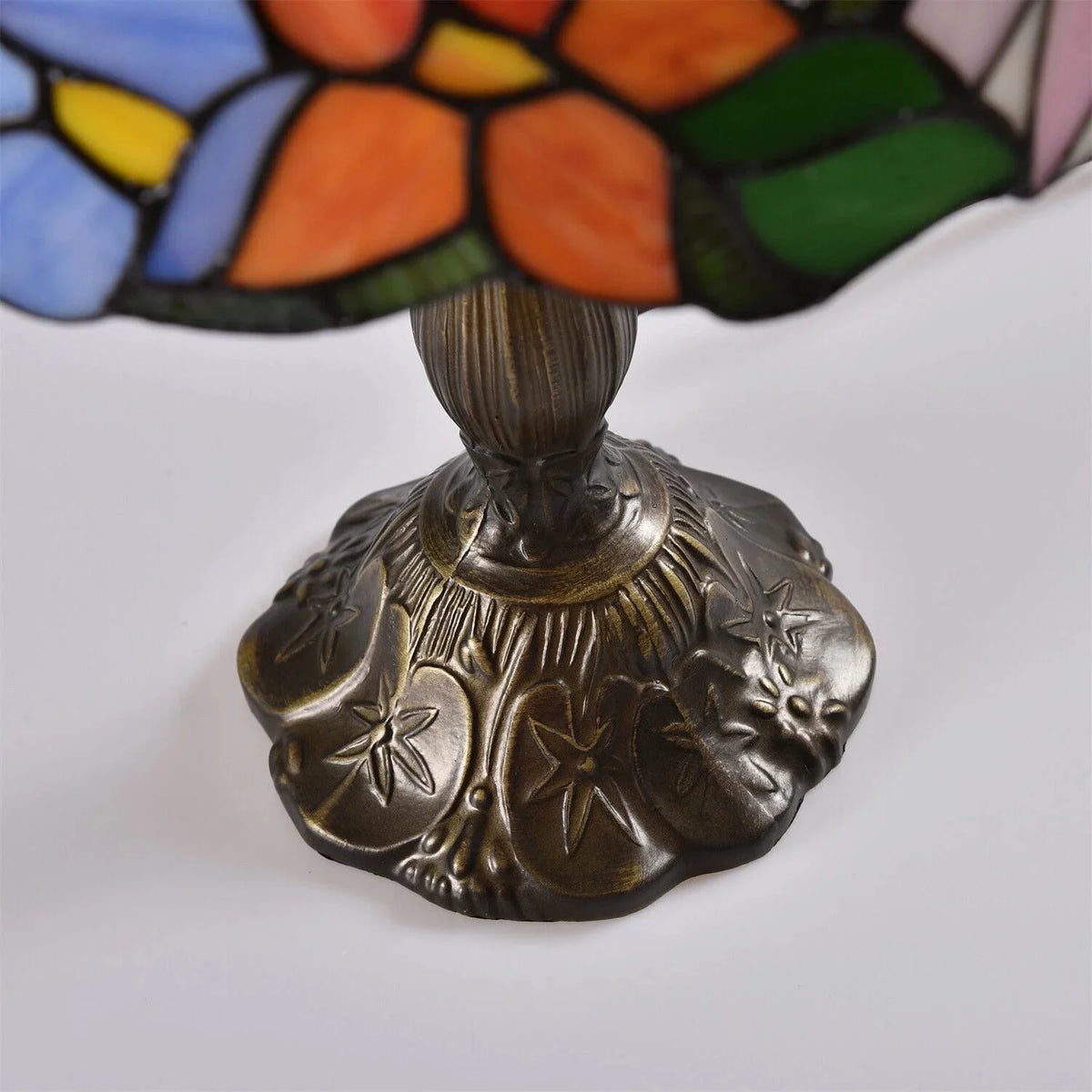 Tiffany Style Table Lamp Stained Glass Lamp Hummingbird Style Bedside Table Lamp Desk Reading Light 18 Tall Decor Bedroom Living Room Home Office