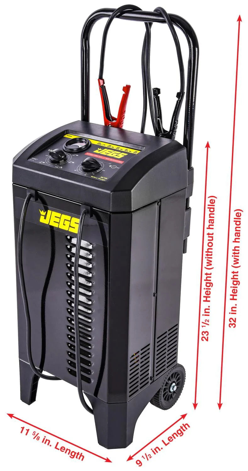 JEGS 81994 Battery Charger and Engine Starter 6 and 12-Volt, 200 Amp