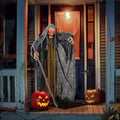 AW 7 Ft Scary Giant Large Animated Halloween Decorations Evil Monster Alien, Jack-O-Lantern Pumpkin Props, Horror Halloween Party Motion & Sound Activated Glowing Head AC 100V-240V Outdoor