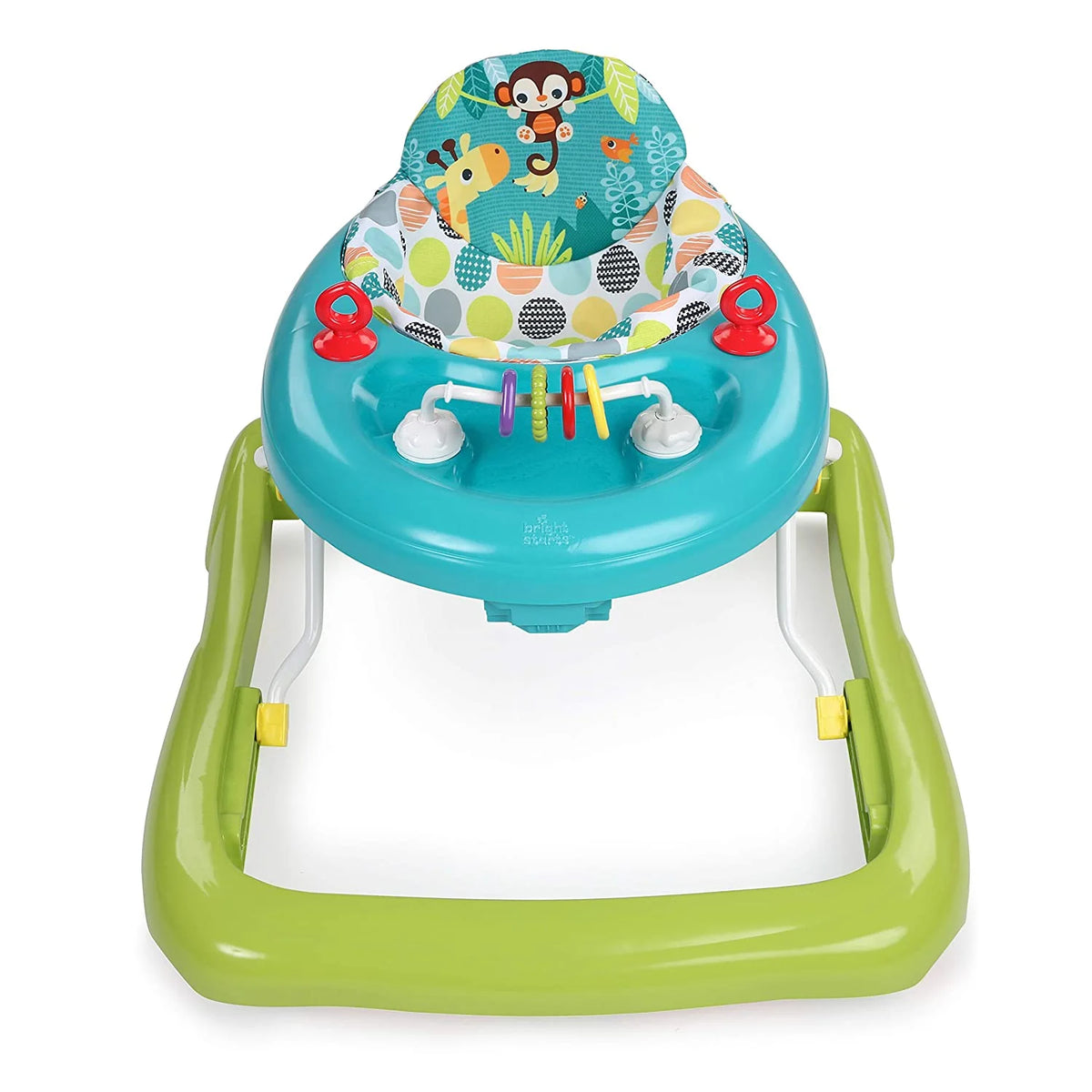 Bright Starts Giggling Safari Walker with Easy Fold Frame for Storage， Ages 6 Months 💝 Last Day For Clearance