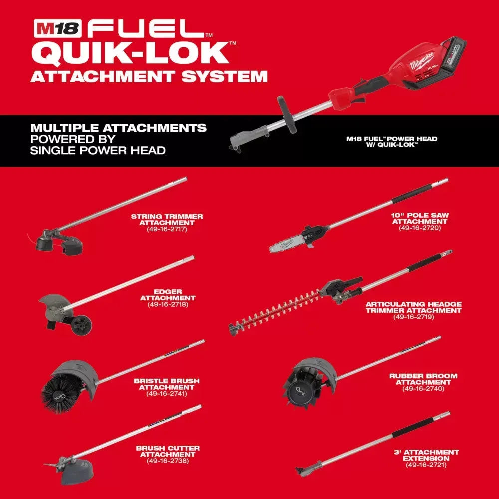 Milwaukee 2825-20ST M18 FUEL 18V 16-Inch QUIK-LOK String Trimmer-Bare Tool