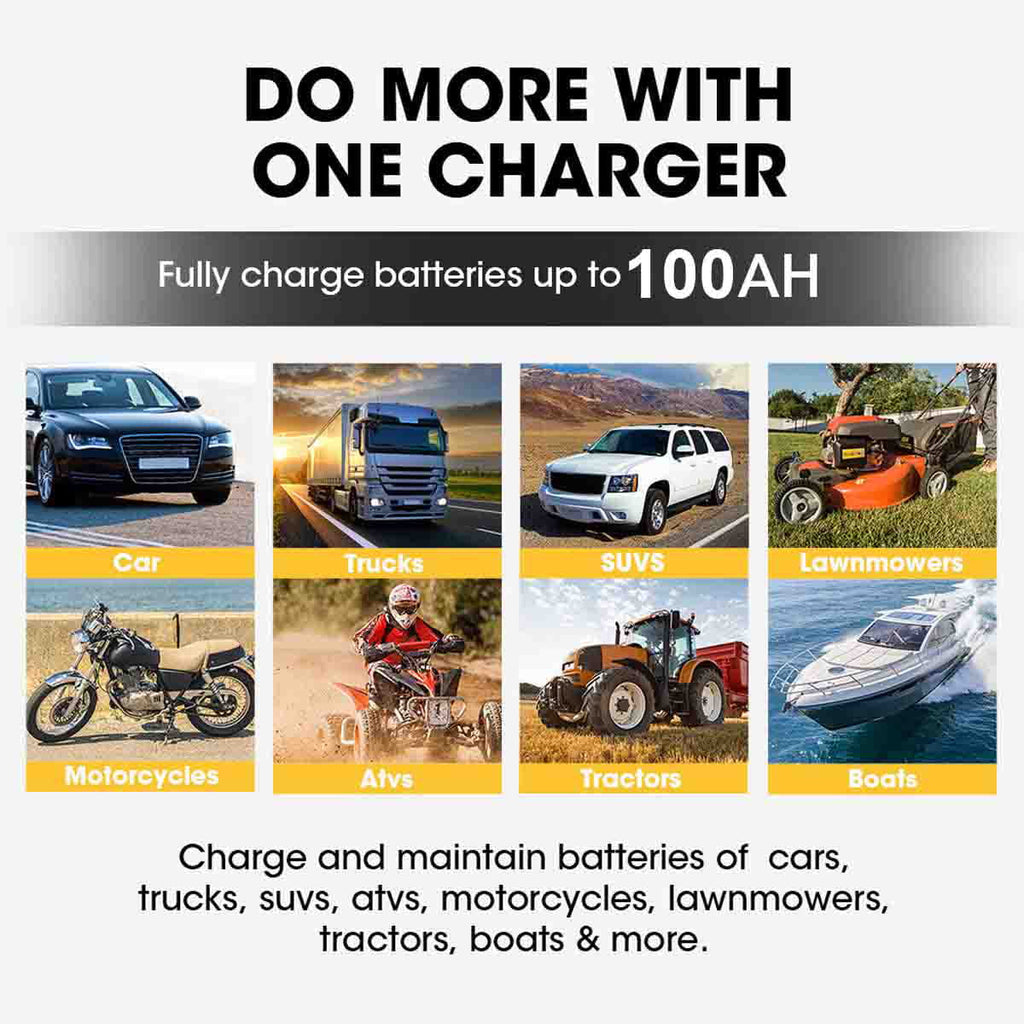 3 pack 6V 12V battery charger maintainer trickle for Harley Davidson motorcycles