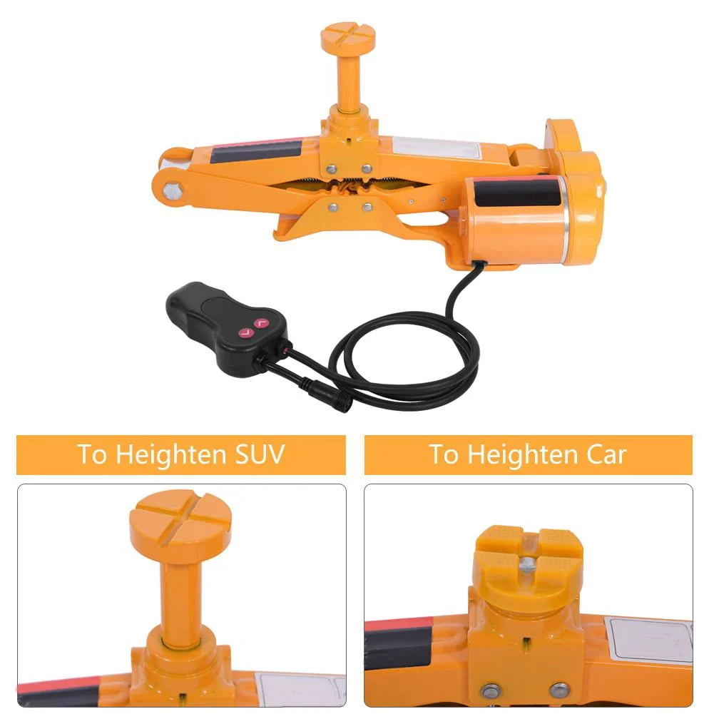 Auto Jack,Electric Jack,3Ton 12V DC Automotive Car Electric Jack Lifting SUV Van Garage and Emergency Equipment