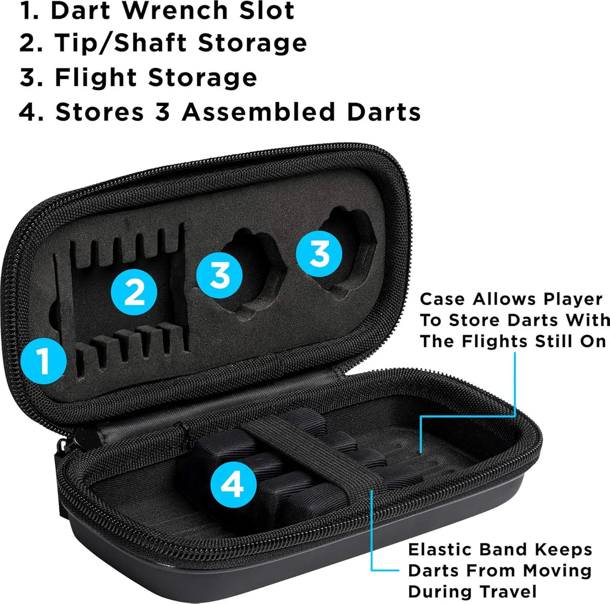 Viper Blitz 95% Tungsten Steel Tip Darts with Storage/Travel Case