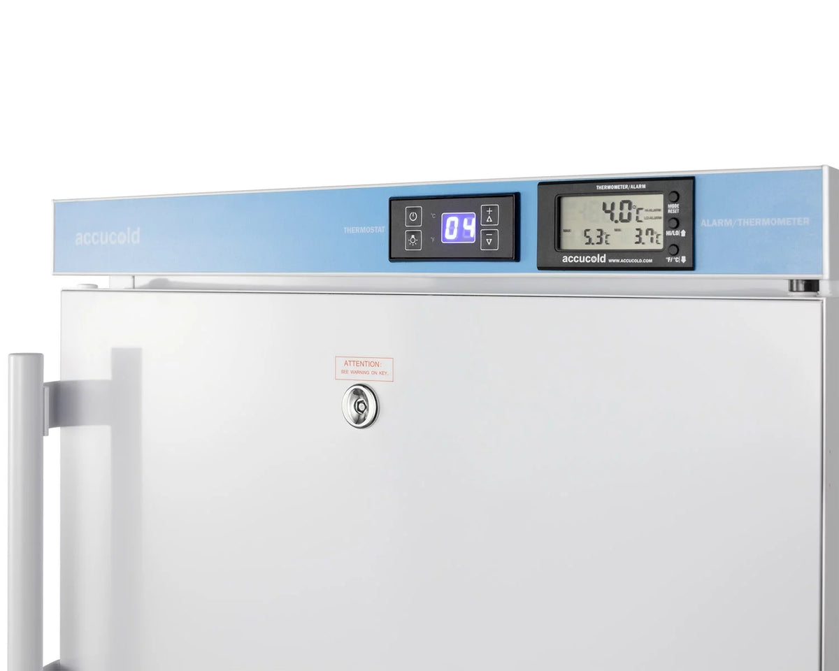 Summit ALFZ37BSSTB 20 in. Built-In All-Freezer, Stainless Steel & Black - 25 in.