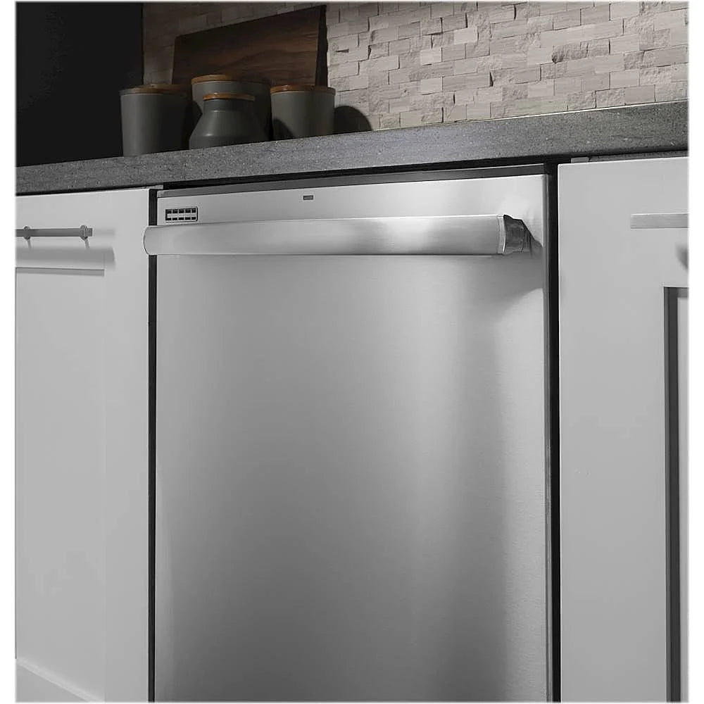 GE - 24 Top Control Tall Tub Built-In Dishwasher - Stainless steel