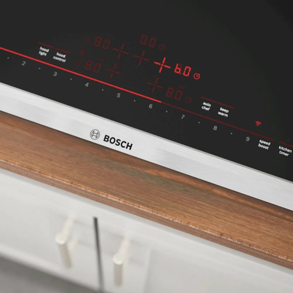 Bosch - 800 Series 36 Built-In Electric Induction Cooktop with 5 elements and Wifi - Black