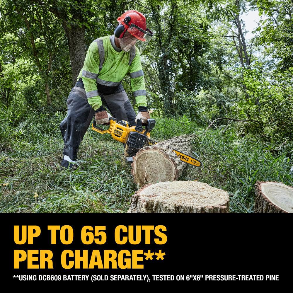DW 60V MAX Chainsaw 18 Brushless Cordless Kit DCCS672X1 from DW