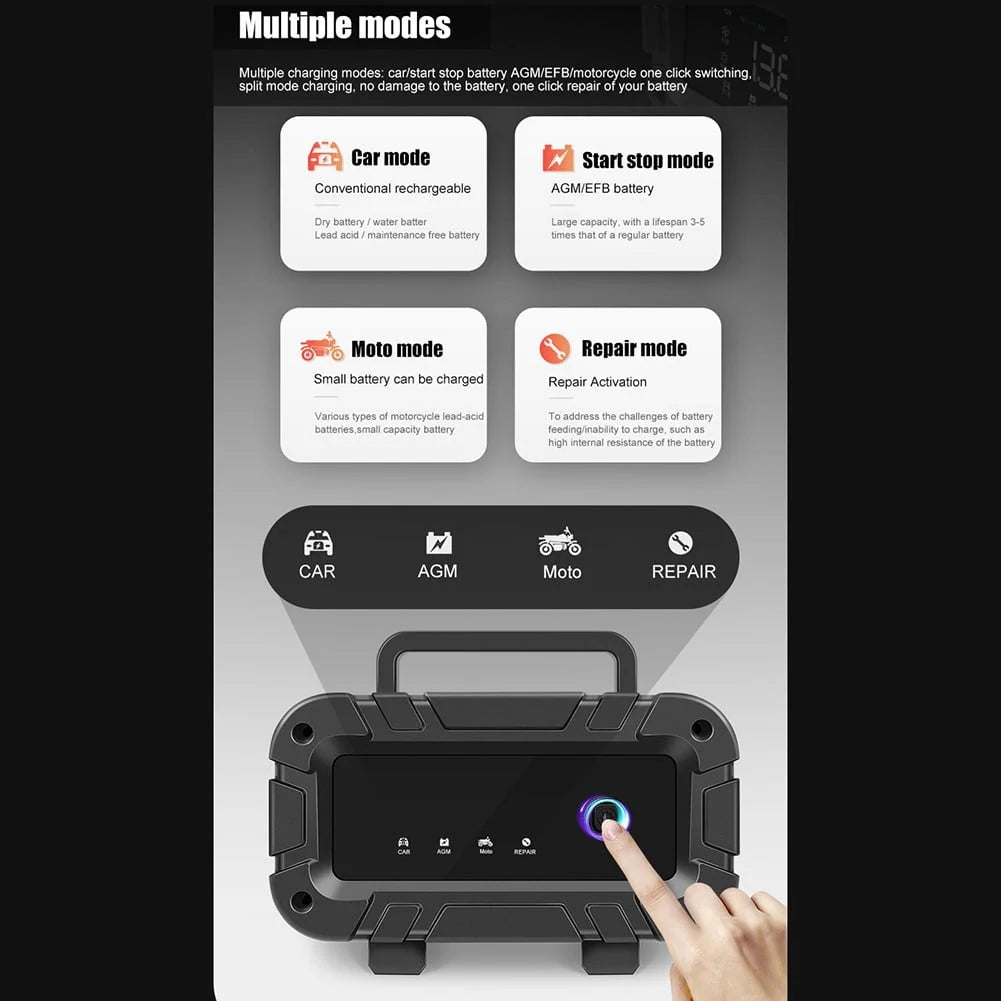 suyin Car And Motorcycle Battery Charger 12V/6A Intelligent Pulse Repair Charger