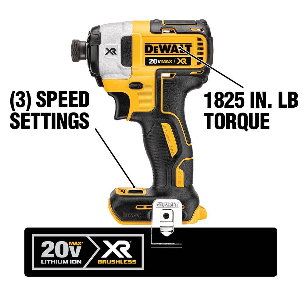 20V MAX Lithium-Ion Cordless Brushless 5 Tool Combo Kit with (2) 4.0Ah Batteries and Charger DCKTS599M2