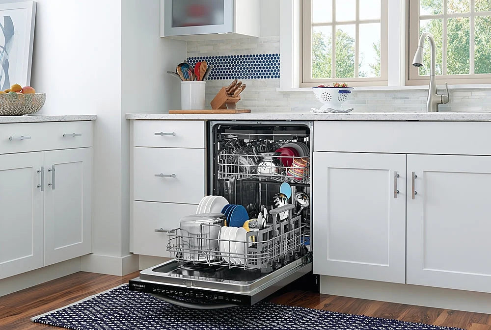 Frigidaire - Gallery 24 Top Control Tall Tub Built-In Dishwasher with Stainless Steel Tub - Stainless steel