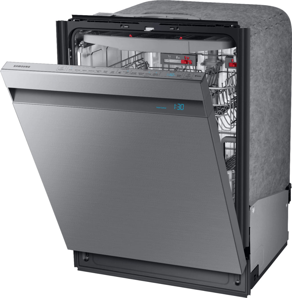 Samsung - Linear Wash 24 Top Control Built-In Dishwasher with AutoRelease Dry, 39 dBA - Stainless steel