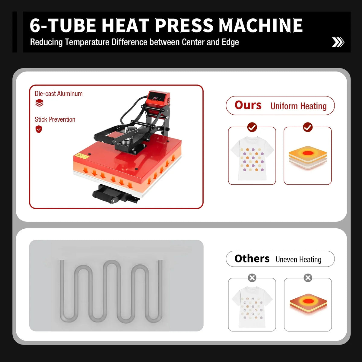 16x20 Slide Out Auto Open Heat Press Machine Clamshell Slide Out Base T-Shirt
