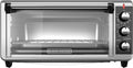 BLACK+DECKER 8-Slice Extra Wide Convection Toaster Oven, Fits 9x13 Oven Pans and 12 Pizza, Bake, Toast, Broil, and Keep Warm Functions, Countertop Compact Design with Stainless Steel Finish