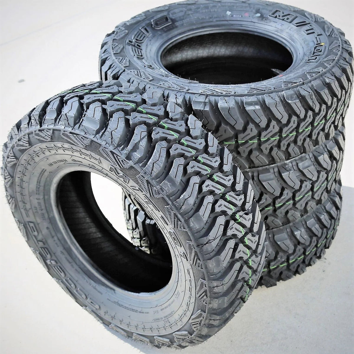 Pair of 2 (TWO) Accelera M/T-01 LT 235/75R15 Load C 6 Ply MT Mud Tires