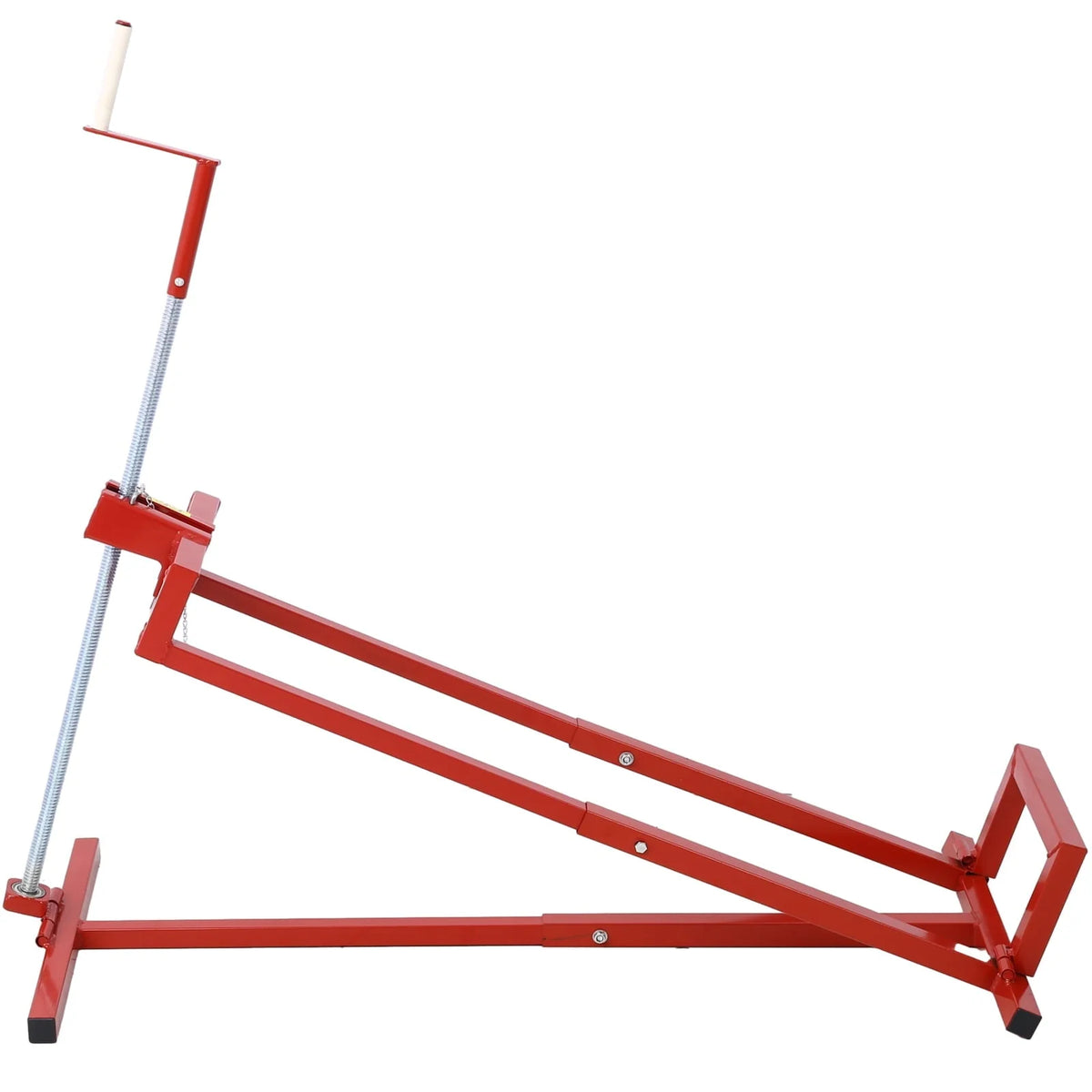 imerelez Easy Lawn Mower Lift for Riding Tractors , 800 Lbs Capacity Lawn Tractor Lifter, Ride-on Mower, Lawn Tractor Lift, Lawn Tractor + 45° Tilt Adjustable, red