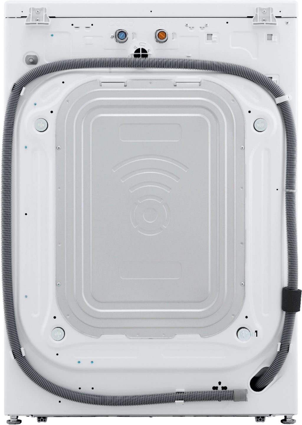 LG - 4.5 Cu. Ft. High-Efficiency Stackable Smart Front Load Washer with Steam and Built-In Intelligence - White