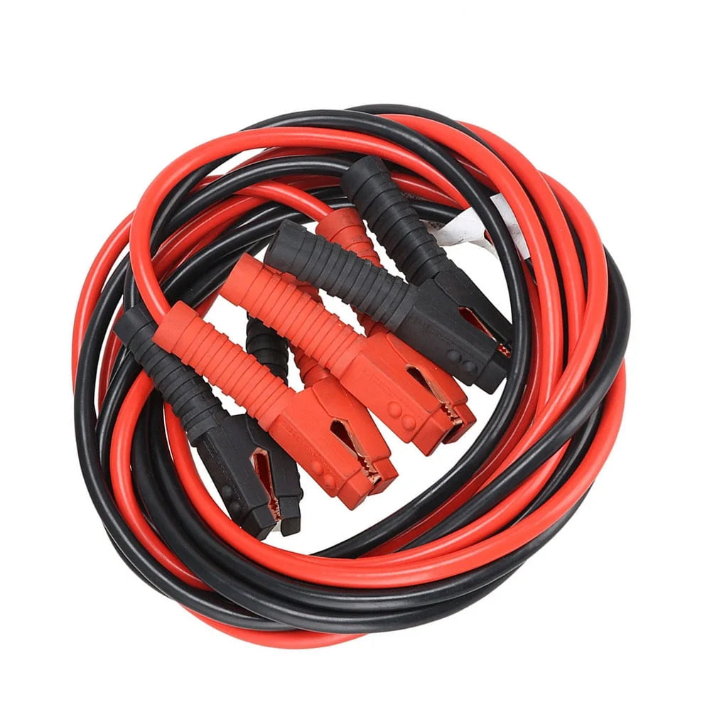 Car Emergency Cable 6m 3000A Car Battery Power Emergency Cable Jump Start Firing Line Power Wire Copper Clip Clamp Boost Cord Bateria Auto (Black and Red)