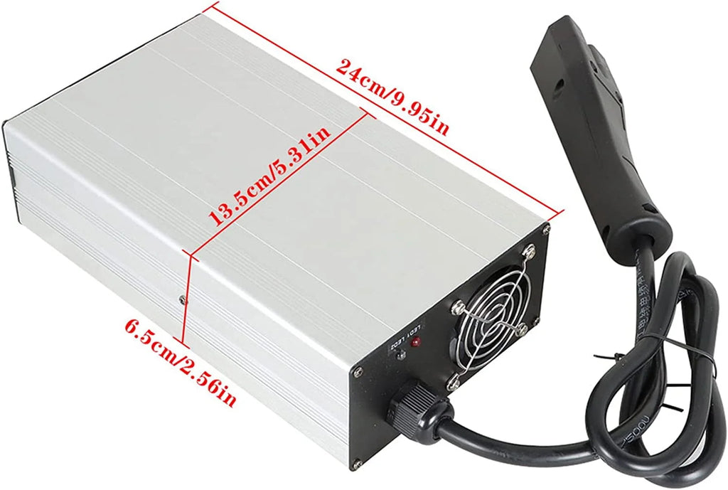 Genrics 48V 15 Amp Battery Charger with RXV Plug Replacement for EZGO Yamaha