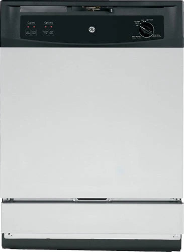 GE - SpaceMaker 24 Built-In Dishwasher - Stainless steel