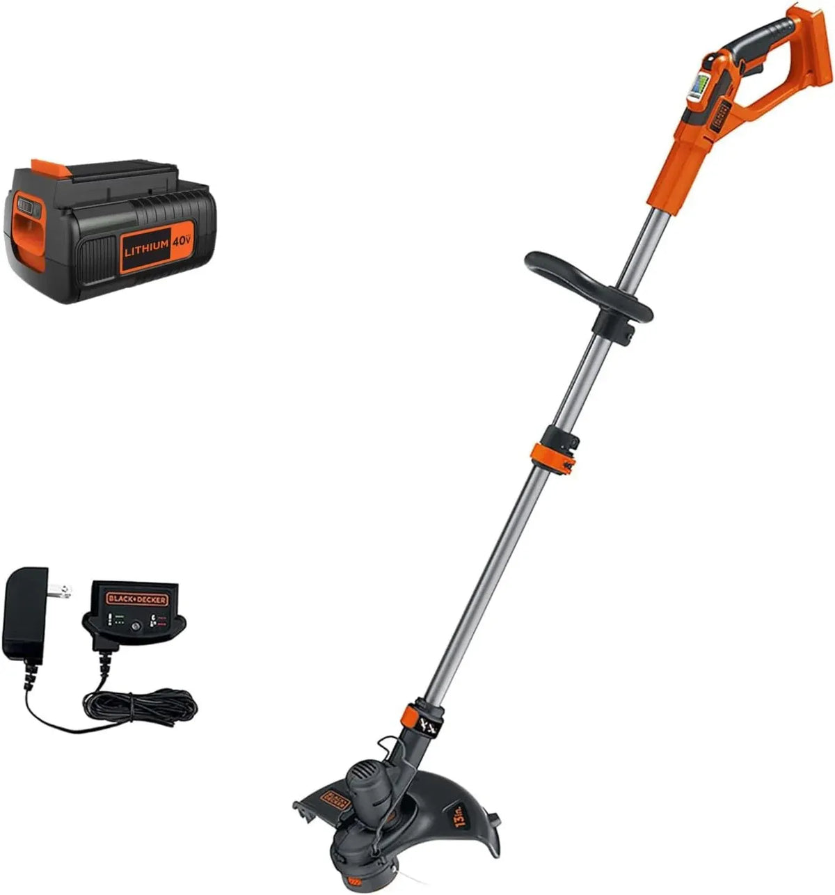 BLACK+DECKER 40V MAX* 13 in. 2in1 Cordless String Trimmer/Edger with POWERCOMMAND Kit (LST136)