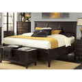 A America Westlake Dark Mahogany King Storage Bed