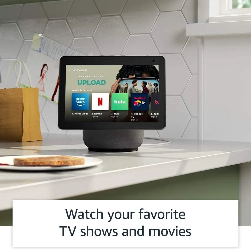 Echo Show 10 (3rd Generation) 10-inch Smart Display with Alexa – Charcoal
