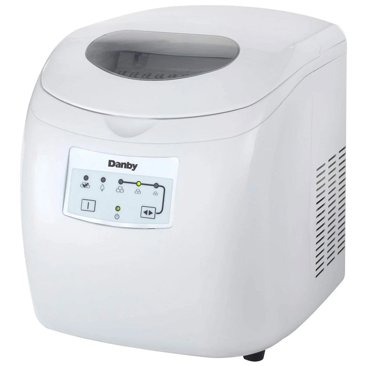 Danby 2 Pound Capacity Electric Self-Cleaning Portable Ice Cube Maker, White