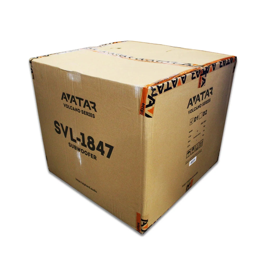 Avatar Car Audio Orange 18 Bass Subwoofer 1-Ohm 7600 Watts Peak SVL-1847-D1