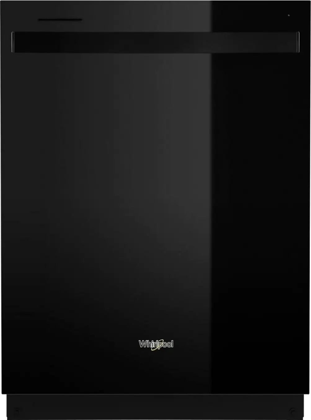 Whirlpool - 24 Top Control Built-In Dishwasher with Stainless Steel Tub, Large Capacity, 3rd Rack, 47 dBA - Black
