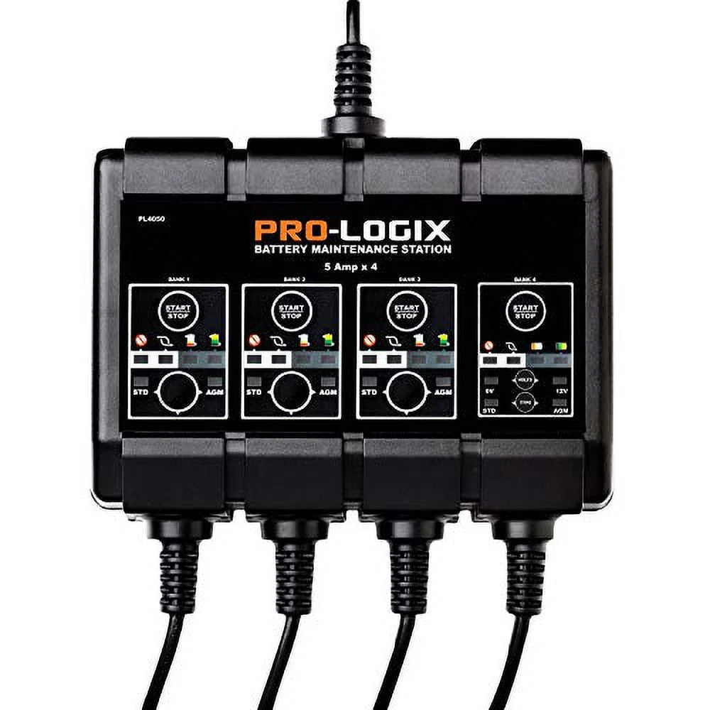 12V 5A 4-Bank SOLAR PRO-LOGIX Battery Charger