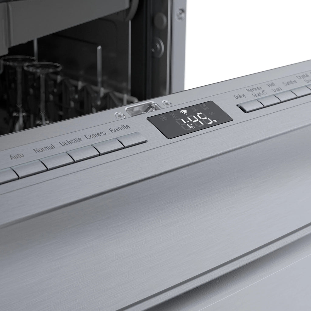 Bosch - 800 Series 24 Top Control Smart Built-In Dishwasher with 3rd Rack and 42 dBA - Silver