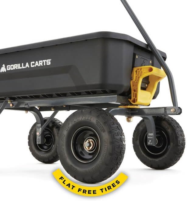 7GCG-NF Heavy-Duty Poly Dump Garden Cart, 7 Cu. Ft., 1,200-Lb. Capacity