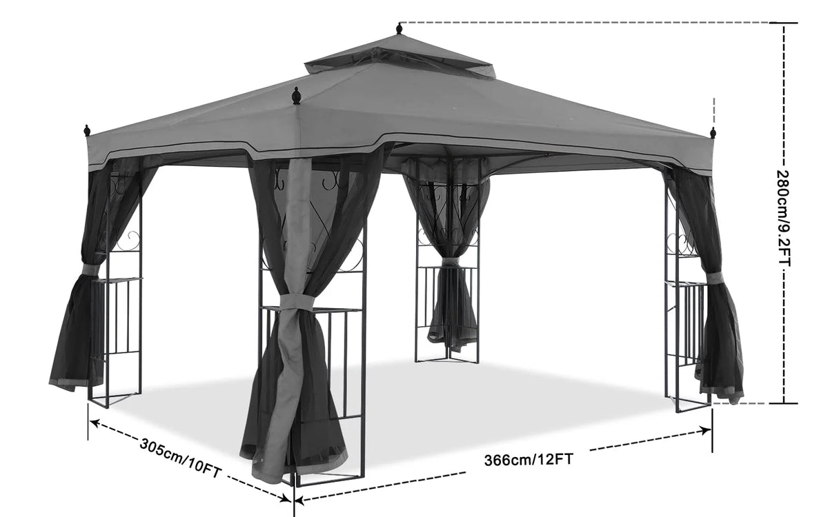 MASTERCANOPY Double Tiered Mosquito Netting Backyard
