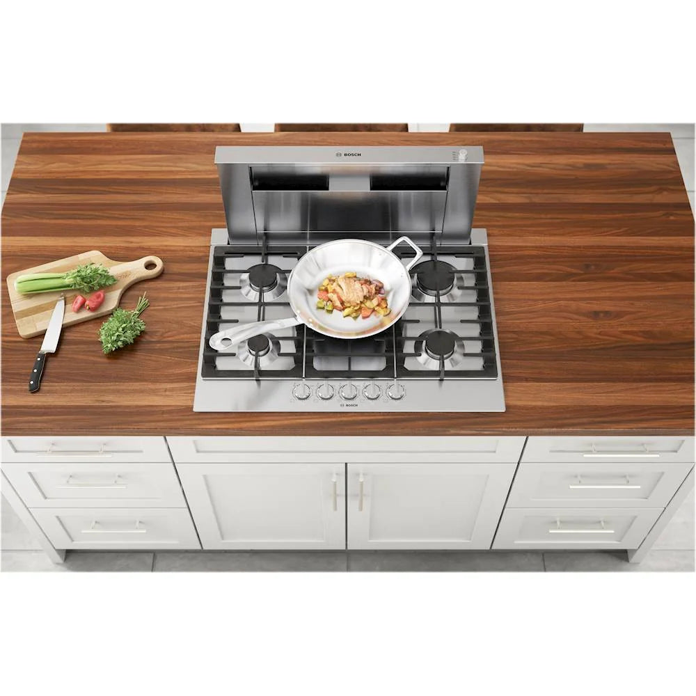 Bosch - 800 Series 30 Built-In Gas Cooktop with 5 burners - Silver