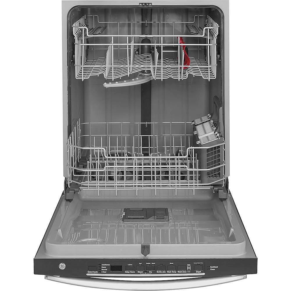 GE - 24 Top Control Tall Tub Built-In Dishwasher - Stainless steel