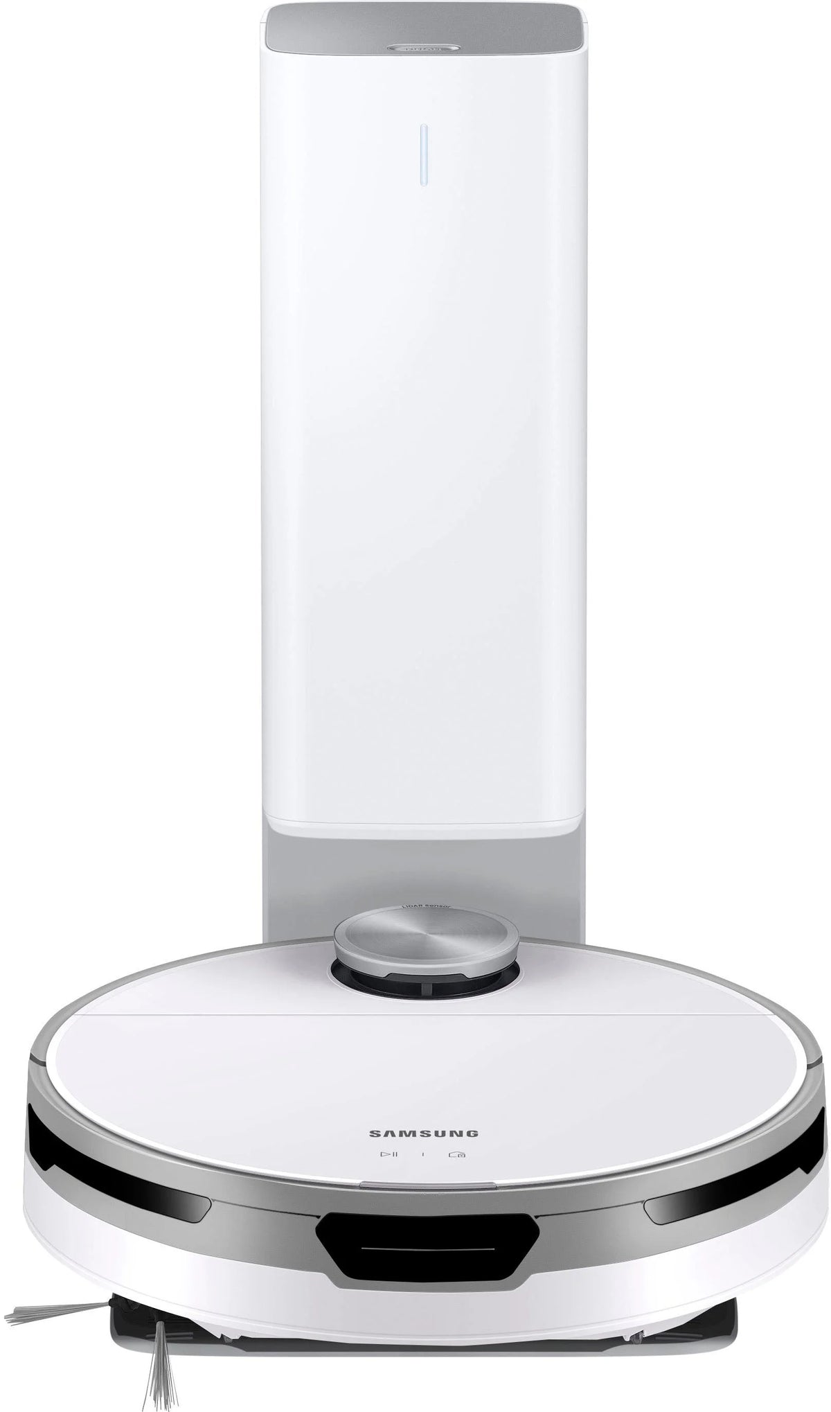 Samsung - Jet Bot+ Robot Vacuum with Clean Station - White