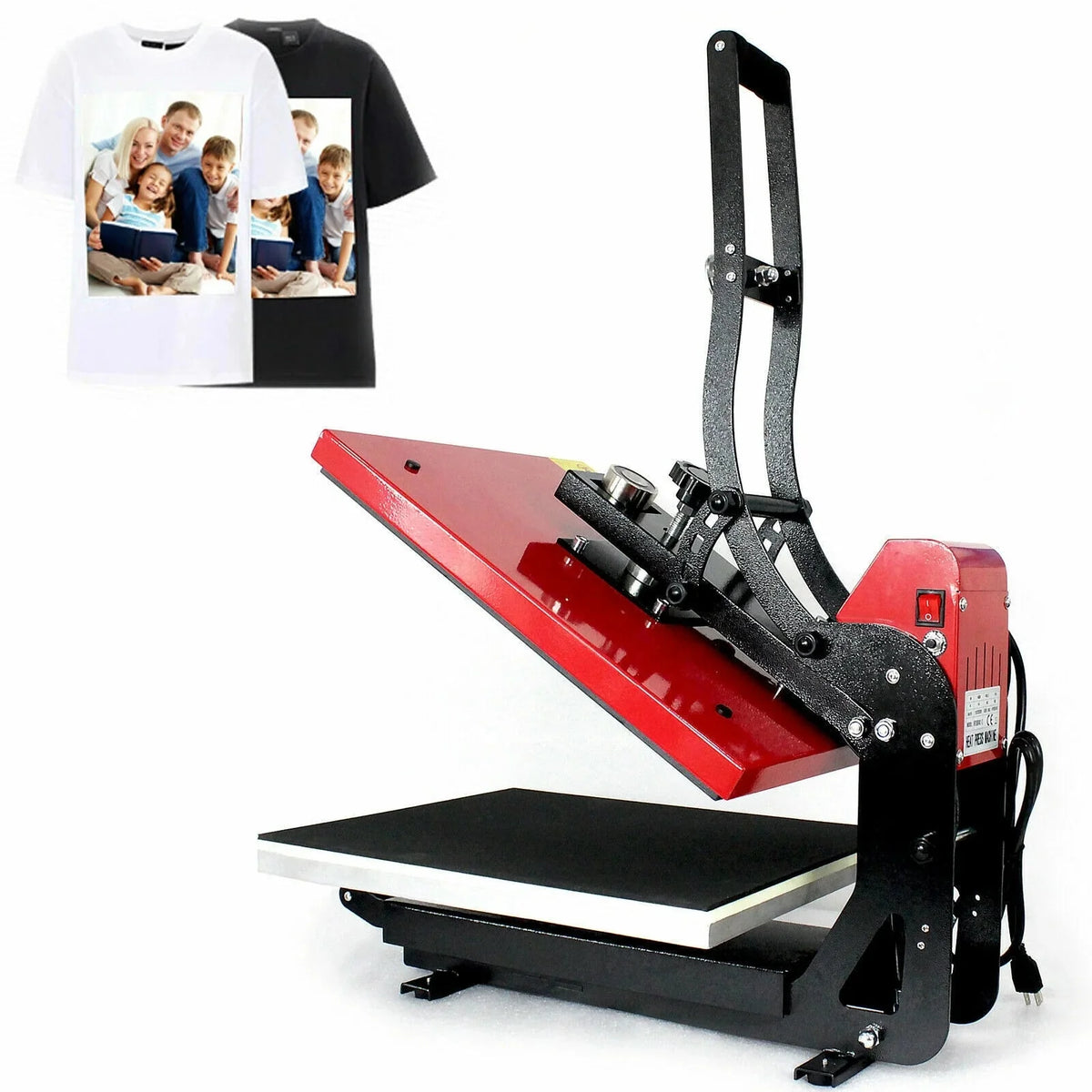 16x20 Slide Out Auto Open Heat Press Machine Clamshell Slide Out Base T-Shirt