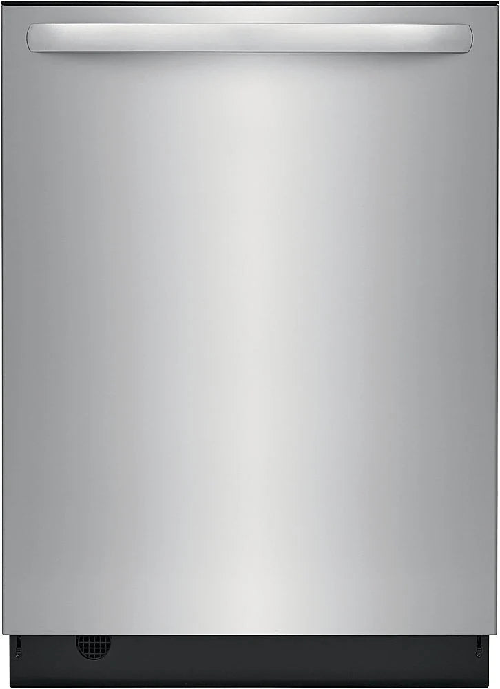 Frigidaire - 24 Top Control Built-In Dishwasher with Stainless Steel Tub, 3rd Rack, 49 dBA - Stainless steel