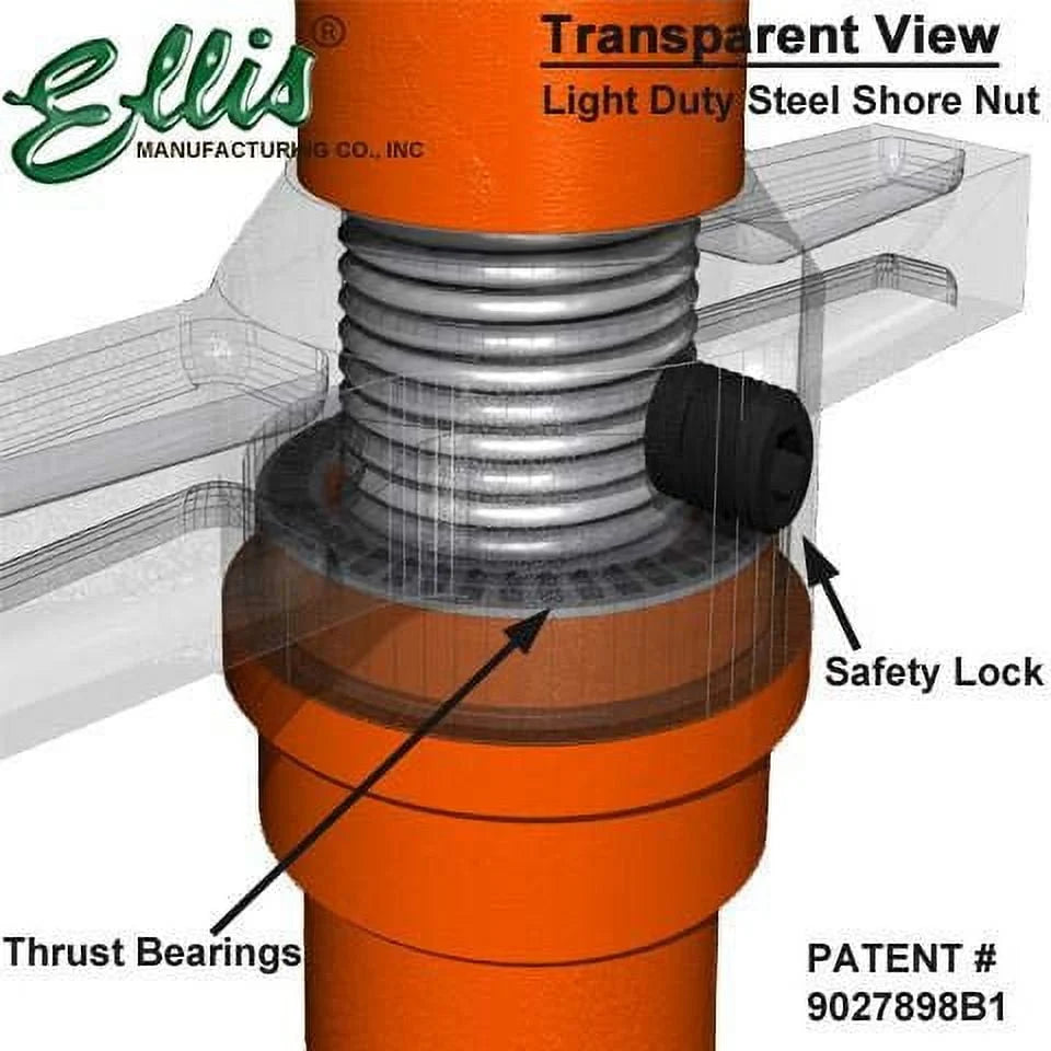 Ellis Manufacturing Company - Light Duty Steel Lifting Shores - 10 - 14 Adjustment Range - 20,000 lb Safe Load Capacity
