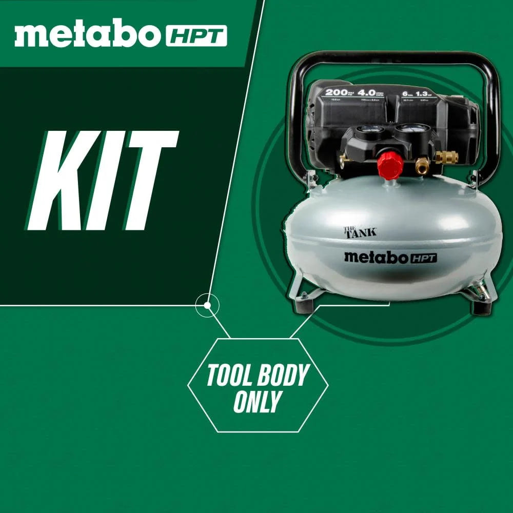 Metabo Hpt The Tank 6 Gallon 200 Psi Job Site Compressor