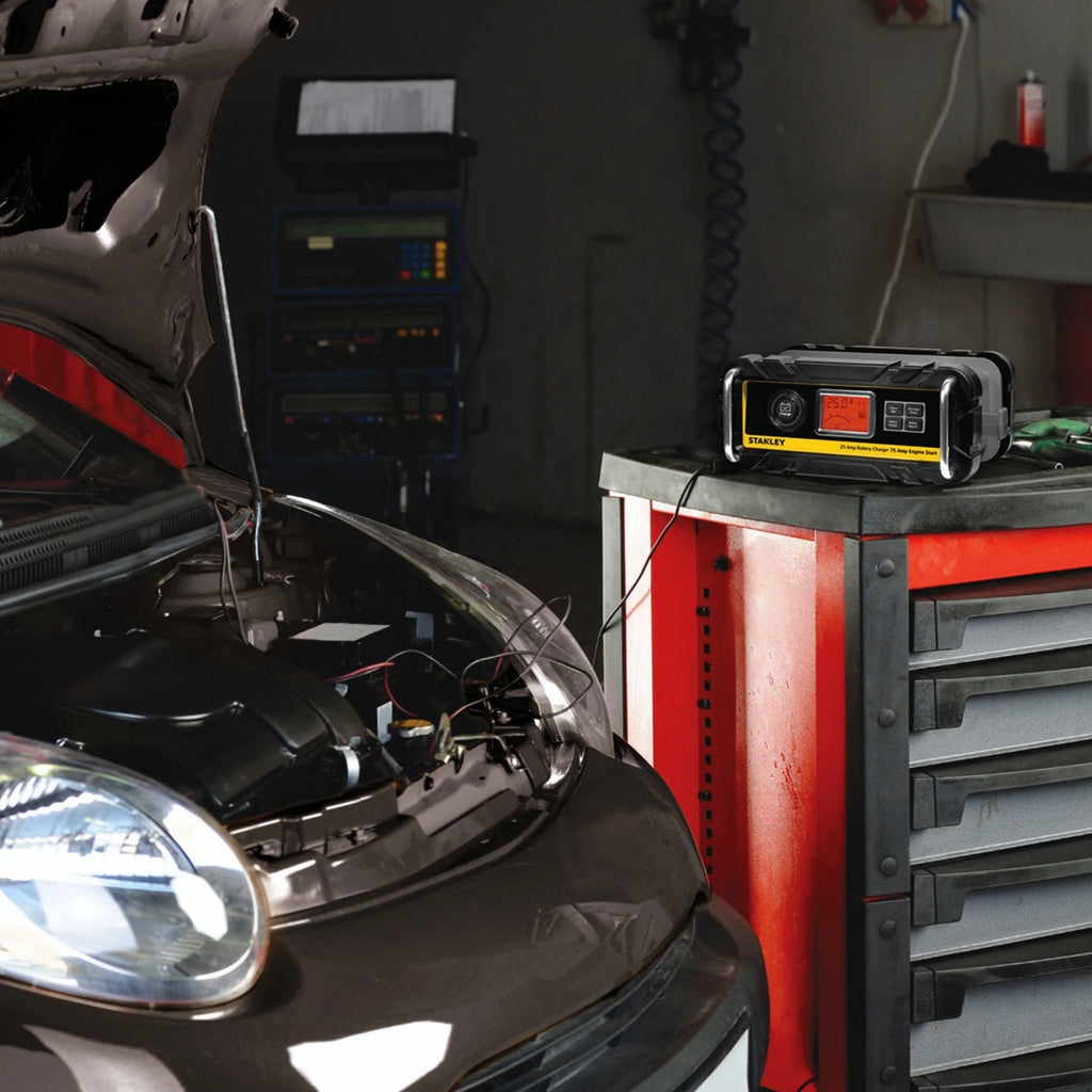 Stanley BC25BS Battery Charger/Maintainer With Engine Start (25-amp Charger, 75-amp Starter)