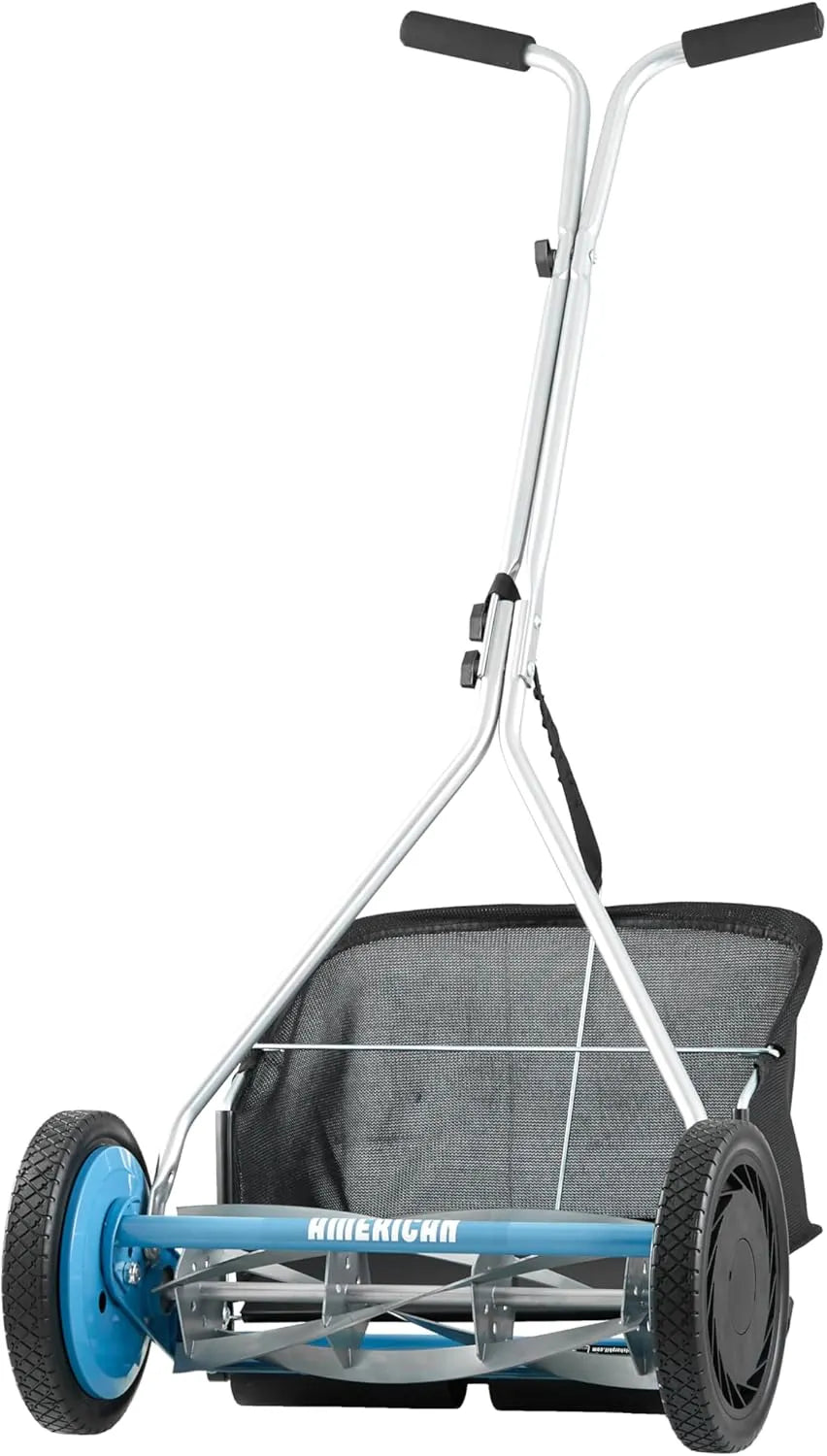American Lawn Mower Company 20-Inch 5-Blade Walk Behind Reel Mower with Grass Catcher