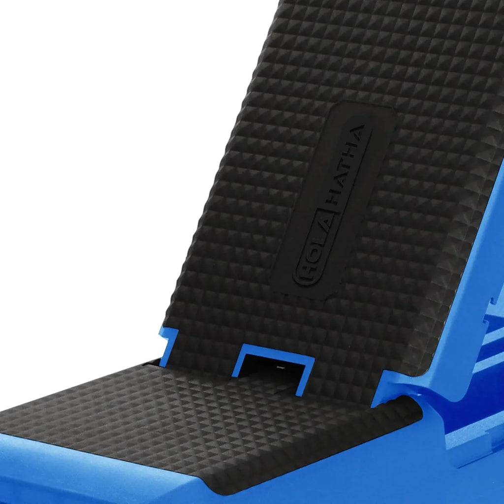 HolaHatha Adjustable Multi-Functional Exercise Bench 440 Pound Capacity Foldable Incline Deck, 8.5 to 14.5 Inch Height, Compact Design,